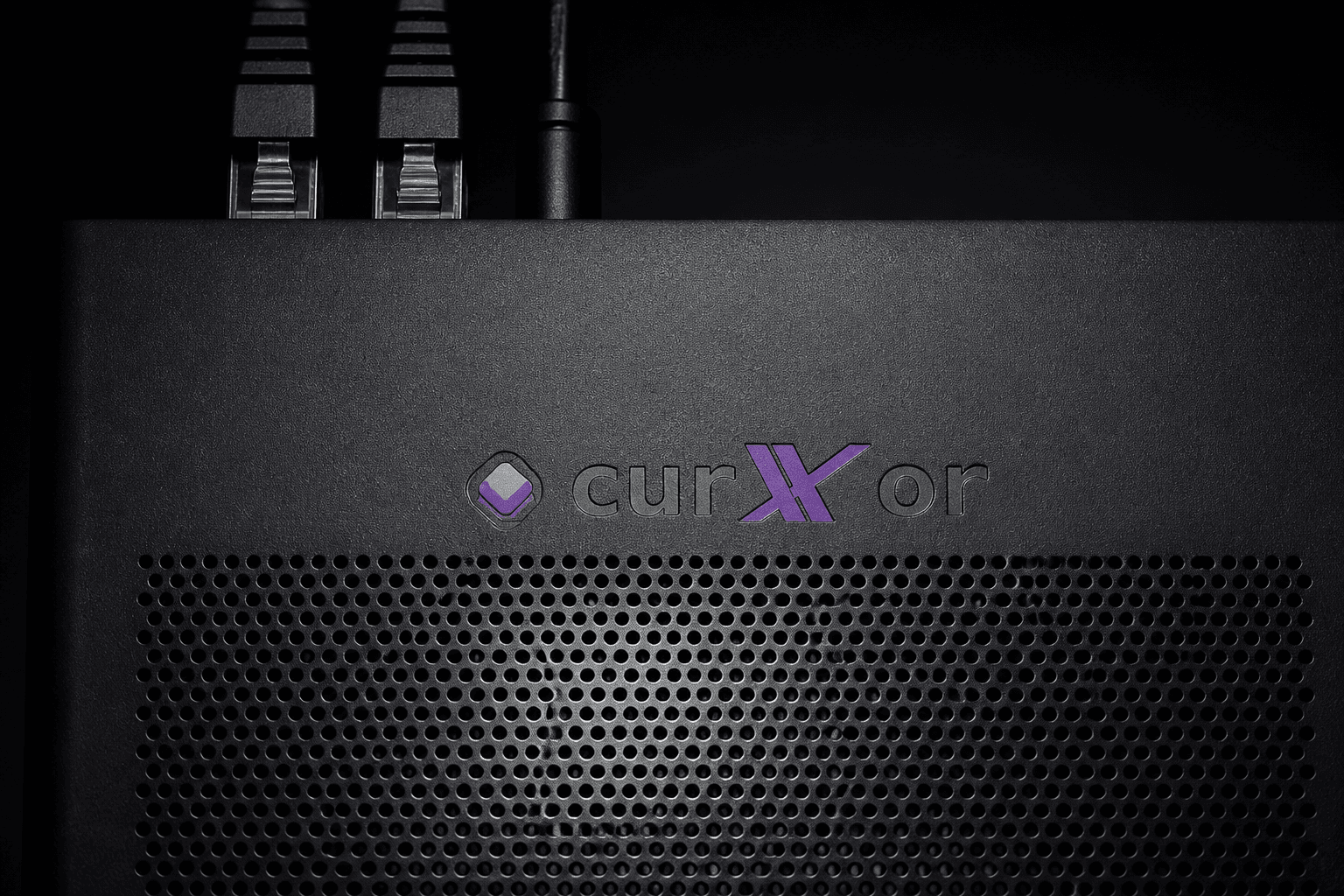 curXor MS-S1-class appliance — close hero etch still
